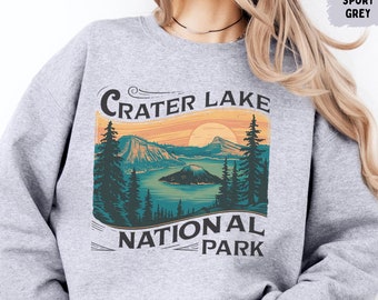 Crater Lake National Park Sweatshirt - Nature Lover Gift, Outdoor Adventure Shirt, Oregon Sweatshirt, Travel Gift, National Park Apparel