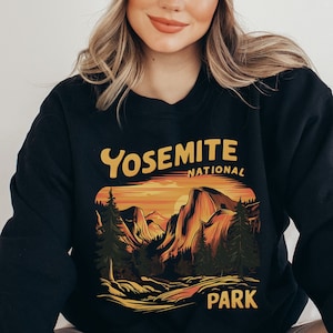 Vintage Yosemite Sweatshirt California Park Sweater Yosemite Park Hiking Sweatshirt Yosemite Retro shirt Yosemite Crewneck Granola Girl gift