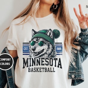 Minnesota Basketball Unisex T-shirt, Sports Fan Tee, Basketball Gift, Minnesota Apparel, Timber wolves Shirt.