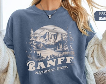 Banff National Park Shirt, Vintage Banff tshirt, Banff comfort colors Canadian Rockies gift Rocky Mountains, Canada T shirt Banff Souvenir