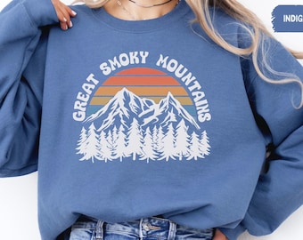 Great Smoky Mountains National Park Sweatshirt, Nature Lover Gifts, Cozy Adventure Apparel, Mountain Vacation Clothing, Outdoor Enthusiast
