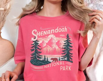 Retro Shenandoah National Park Comfort Colors Shirt Virginia Shirt Hiking tee Shenandoah Family Trip Shenandoah Park gift Virginia Souvenir