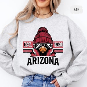 Arizona Football Sweatshirt, Spieltag Sweatshirt, Sport Fan Geschenk, Cardinal Football Bekleidung, Athletisch Rundhalsausschnitt