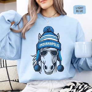 Indianapolis Football Team Sweatshirt, Indy Fan Apparel, Sports Team Crewneck Jumper, Football Lover Gift, Indianapolis Sweatshirt