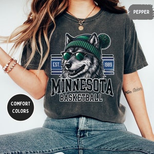 Minnesota Basketball Unisex T-shirt, Sports Fan Tee, Basketball Gift, Minnesota Apparel, Timber wolves Shirt