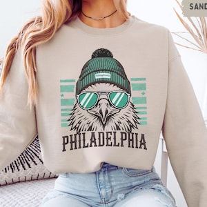 Philadelphia Football Sweatshirt, Sports Team Apparel, Game Day Clothing, Team Spirit Jumper, Football Fan Gift, Crew Neck Pullover