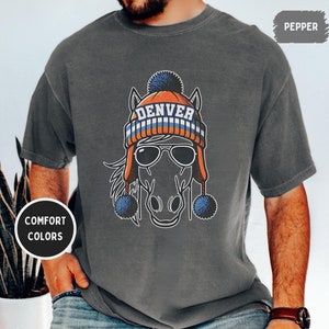 Denver Football Comfort Colors Shirt - Unisex T-shirt, Game Day Tee, Sports Fan Apparel, Vintage Style, Denver Football, Fan Gift
