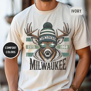 Milwaukee Basketball Comfort Colors T-shirt, Unisex Tee, Bucks Fan Apparel, Game Day Shirt, Basketball Lover Gift, Sports Team Tee