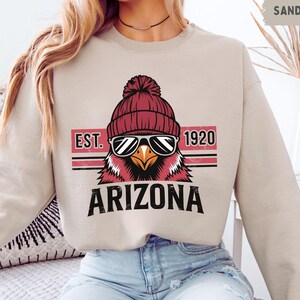 Arizona Football Sweatshirt, Spieltag Sweatshirt, Sport Fan Geschenk, Cardinal Football Bekleidung, Athletisch Rundhalsausschnitt