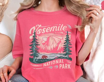 Vintage Yosemite National Park Comfort Colors Shirt California Shirt Hiking tee Yosemite Family Trip Yosemite Park gift California Souvenir