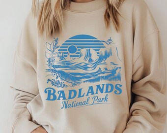 Badlands National Park Sweatshirt, Unisex Crewneck Jumper, Nature Lover Gift, National Park Apparel, South Dakota Travel Clothing