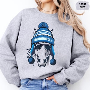 Indianapolis Football Team Sweatshirt, Indy Fan Apparel, Sports Team Crewneck Jumper, Football Lover Gift, Indianapolis Sweatshirt