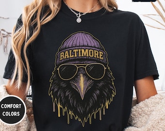 Baltimore Football Comfort Colors® 1717 shirt, Baltimore Sports Apparel, Football Fan, Retro Baltimore Tee for Men and Women