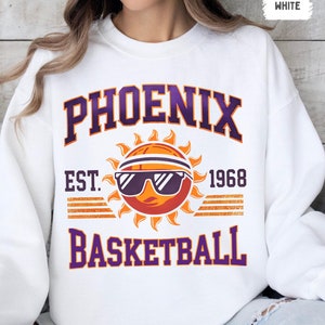 Phoenix Basketball Sweatshirt - Unisex Crewneck Jumper, Suns Sports Fan Gift, Athlete Apparel, Team Spirit Clothing, Sporty Streetwear