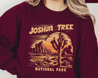 Joshua Tree National Park Sweatshirt, California Hiking Sweatshirt, Joshua Tree Crewneck Desert Sweater Joshua Tree Shirt National Park Gift