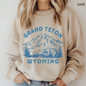 Grand Teton National Park Sweatshirt - Berg Liebhaber Geschenk, Outdoor-Bekleidung, Wyoming Natur Pullover, Wandern Abenteuer Pullover,