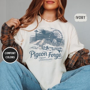 Vintage Pigeon Forge Tennessee Comfort Colors Shirt, Tennessee Smoky Mountains National Park Shirt Tennessee Family Trip Gatlinburg Souvenir