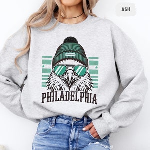 Philadelphia Football Sweatshirt, Sports Team Apparel, Game Day Clothing, Team Spirit Jumper, Football Fan Gift, Crew Neck Pullover