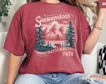Retro Shenandoah National Park Comfort Colors Shirt Virginia Shirt Hiking tee Shenandoah Family Trip Shenandoah Park gift Virginia Souvenir