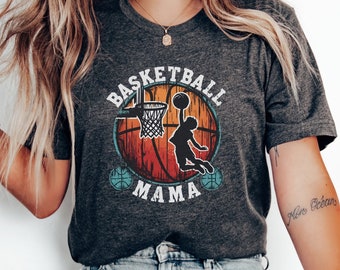 Camiseta de mamá de baloncesto, camiseta de mamá de baloncesto, camiseta amante del baloncesto, camiseta de mamá de baloncesto, regalo para baloncesto, regalo de mamá de baloncesto unisex
