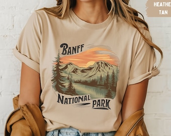 Vintage Banff National Park Shirt, Banff tshirt, Banff tee Canadian Rockies gift Rocky Mountains, Canada T shirt Banff Souvenir Banff gifts