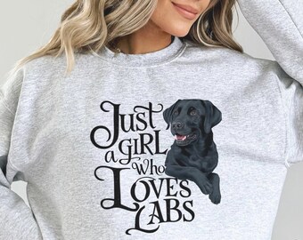 Labrador Retriever Sweatshirt, Lab dog owner Gift, Black Labrador Mom Gifts, Shirt For New Lab dog Mama, Lab dog mom Gift Labrador Crewneck