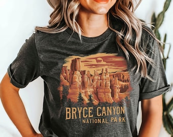 Vintage Bryce Canyon National Park Shirt, Utah Shirt National Parks Tshirt Bryce Canyon Shirt Hiking Shirt Camping Shirt Retro National Park