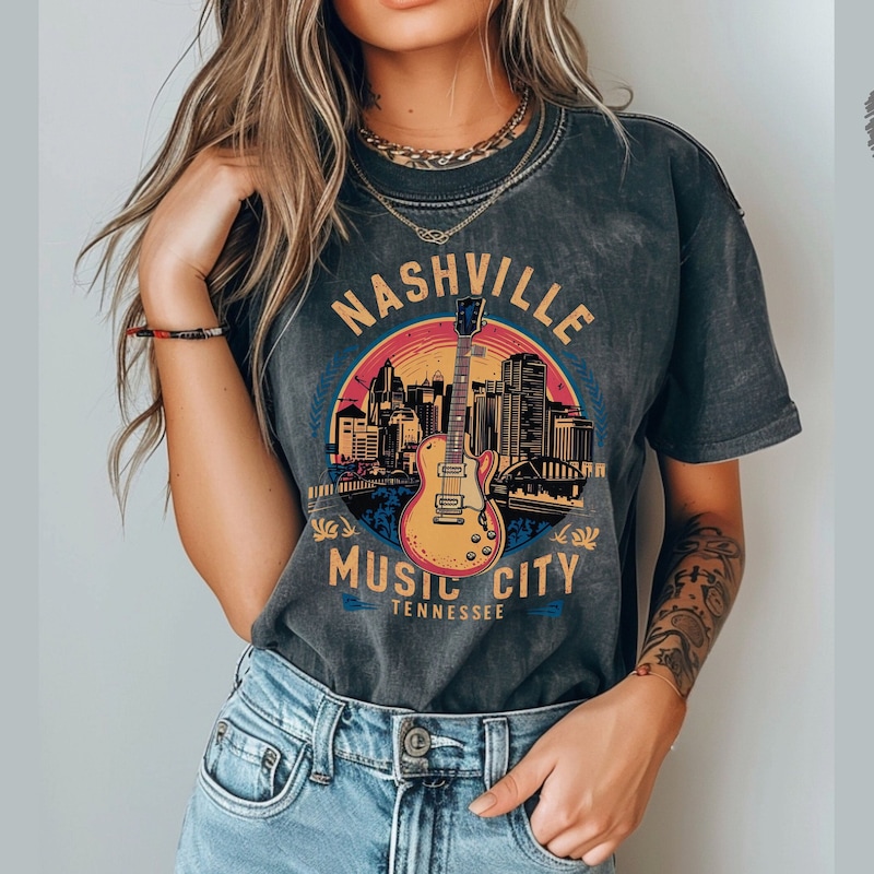 Nashville Tennessee Mineral Washed Vintage Tee main image 0
