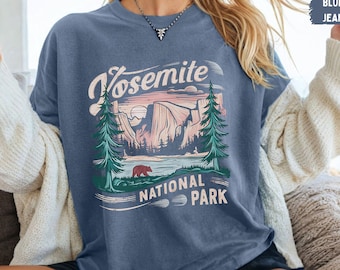 Vintage Yosemite National Park Comfort Colors Shirt California Shirt Hiking tee Yosemite Family Trip Yosemite Park gift California Souvenir