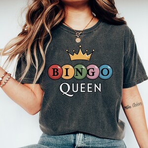 Bingo Queen Shirt, Retro Bingo T Shirt, Bingo Lover, Funny Bingo Player T Shirt, Bingo Vintage Shirt Gift for Bingo Game Lovers, Bingo Squad