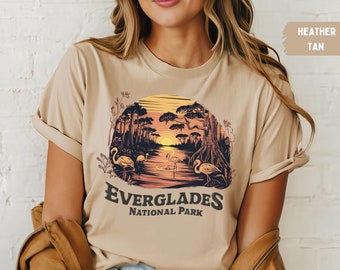 Everglades National Park shirt, Florida State Tshirt, Summer Vintage Beachy tee, Travel Lover Gift, Oversize Beach t shirt, Florida Souvenir