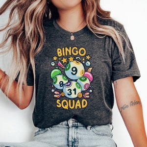 Bingo Squad Shirt, Bingo Game T-Shirt, Bingo Lover, Funny Bingo Player T Shirt, Bingo Vintage Shirt, Gifts for Bingo Game Lovers, Love Bingo