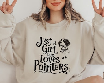 German Shorthaired Pointer Sweatshirt,  Pointer dog Crewneck, GSP Mom, Pointer dog Mom Gifts, Pointer dog mom Sweater, Pointer dog mama