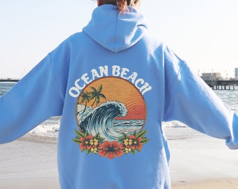 Retro Surf hoodie Ocean Beach hoodie, Ocean Beach hoodie, trendy sweatshirt, Siesta Beach hoodie, Sarasota Hoodie, Vintage Florida Sweater