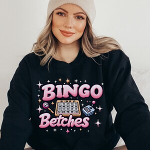 Bingo Sweatshirt, Bingo Squad Sweatshirt, Bingo Lover Funny Bingo Player Shirt Bingo Game Vintage Shirt Gift for Bingo Game Lover Love Bingo