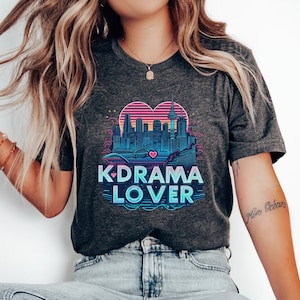 Shirt Koreaans drama, shirt K-Drama minnaar, T-shirt skyline Seoul, T-shirt K drama, Koreaans shirt T-shirt KDrama minnaar, T-shirt Koreaanse minnaar KDrama geschenken