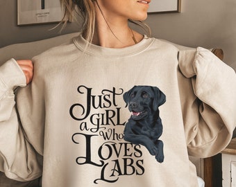 Labrador Retriever Sweatshirt, Lab dog owner Gift, Black Labrador Mom Gifts, Shirt For New Lab dog Mama, Lab dog mom Gift Labrador Crewneck
