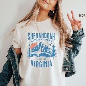 Shenandoah National Park Comfort Colors shirt, Retro Virginia shirt, Vintage Shenandoah Souvenir, Hiking shirt Mountain tee Granola girl