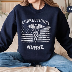 Sudadera de enfermera correccional, camisa de enfermera correccional, regalo para enfermera correccional, suéter de enfermera correccional, regalo de enfermera de cárcel correccional