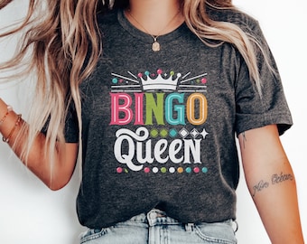 Bingo Queen Shirt, Bingo Squad T-Shirt, Bingo Lover, Funny Bingo Player T Shirt, Bingo Vintage Shirt, Gift for Bingo Game Lovers, Love Bingo