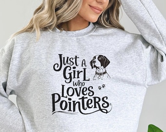 German Shorthaired Pointer Sweatshirt,  Pointer dog Crewneck, GSP Mom, Pointer dog Mom Gifts, Pointer dog mom Sweater, Pointer dog mama