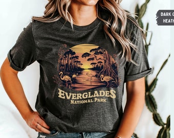 Everglades National Park shirt, Florida State Tshirt, Summer Vintage Beachy tee, Travel Lover Gift, Oversize Beach t shirt, Florida Souvenir