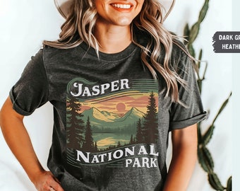 Vintage Jasper National Park Shirt, Jasper tshirt, Jasper tee Canadian Rockies gift Rocky Mountains, Canada gift Jasper Souvenir Jasper gift