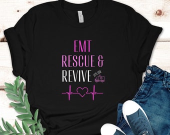 EMT shirt Paramedic tshirt EMS T-shirt emt gifts rn shirt Emergency Medical Technician First responder EMT graduation gift