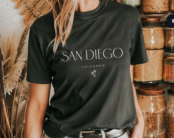 Koszulka San Diego Comfort Colors 1717, koszulka California Tshirt San Diego CA prezenty San Diego Souvenir Beach Tshirt Koszulka Southern California Tee Beachy