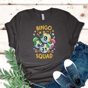 Bingo Squad Shirt, Bingo Game T-Shirt, Bingo Lover, Funny Bingo Player T Shirt, Bingo Vintage Shirt, Gift for Bingo Game Lovers, Love Bingo