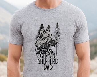 German Shepherd Dad Shirt, German Shepherd Dog Shirt, German Shepherd Gift, Dog Lovers Tee, German shepherd T shirt, Custom Dog Dad Shirt,