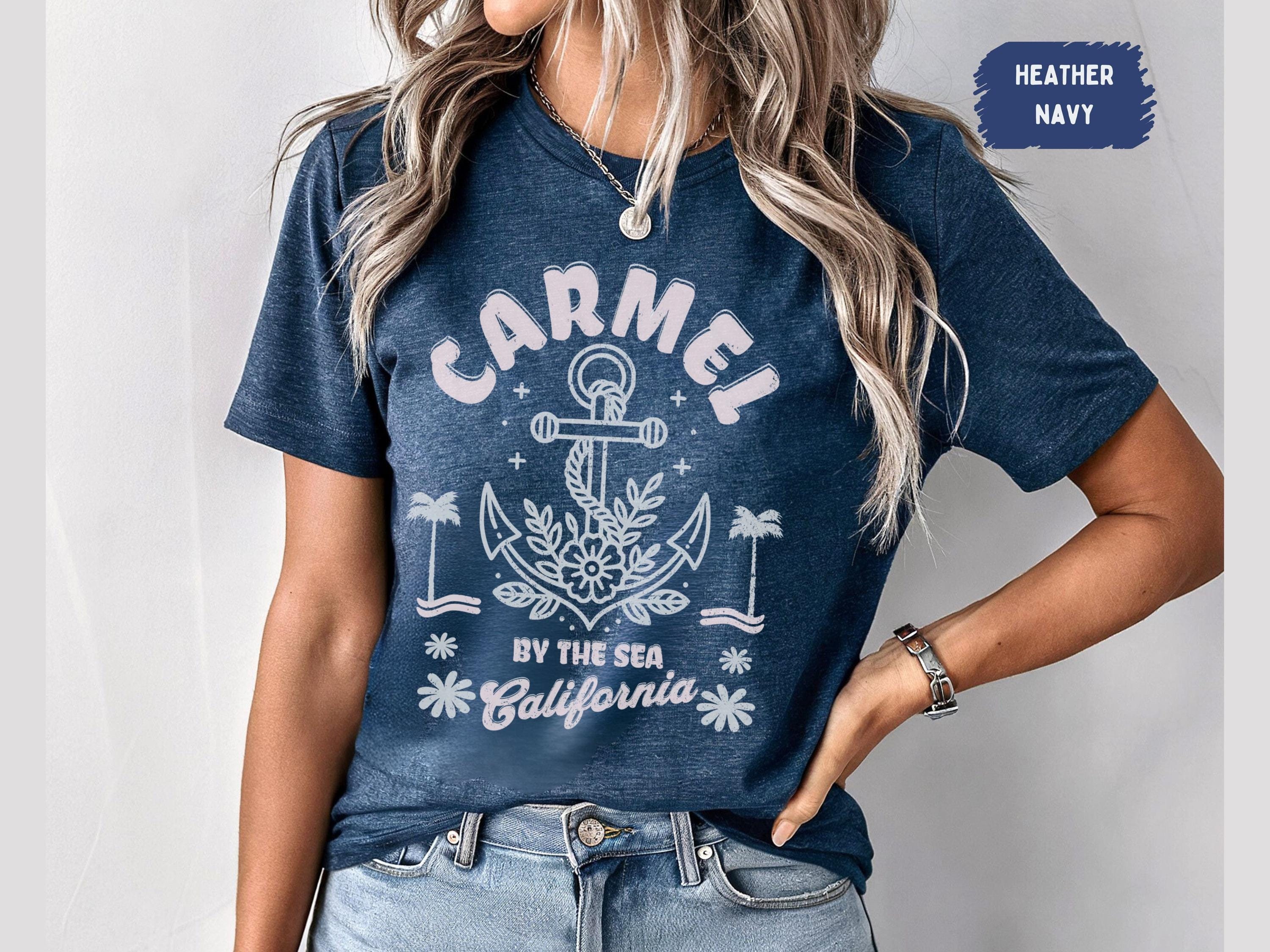 Carmel by the Sea Unisex Tee, California Beach T-Shirt, Coastal Vibes Shirt, Ocean Lover Gift Vacation Souvenir Top Beach t shirt Beachy tee