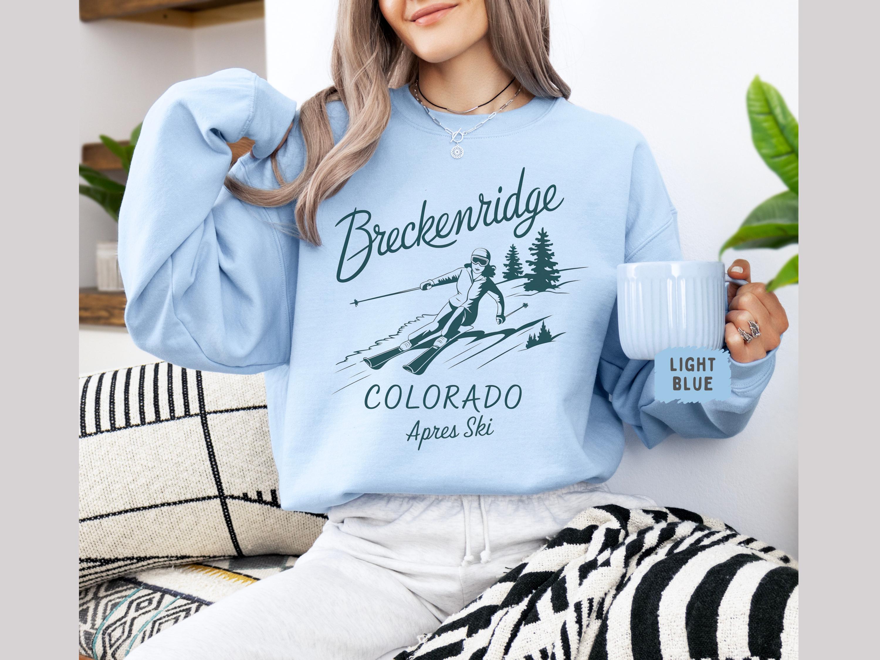 ヴィンテージ ブレッケンリッジ スキー スウェットシャツ - レトロな冬