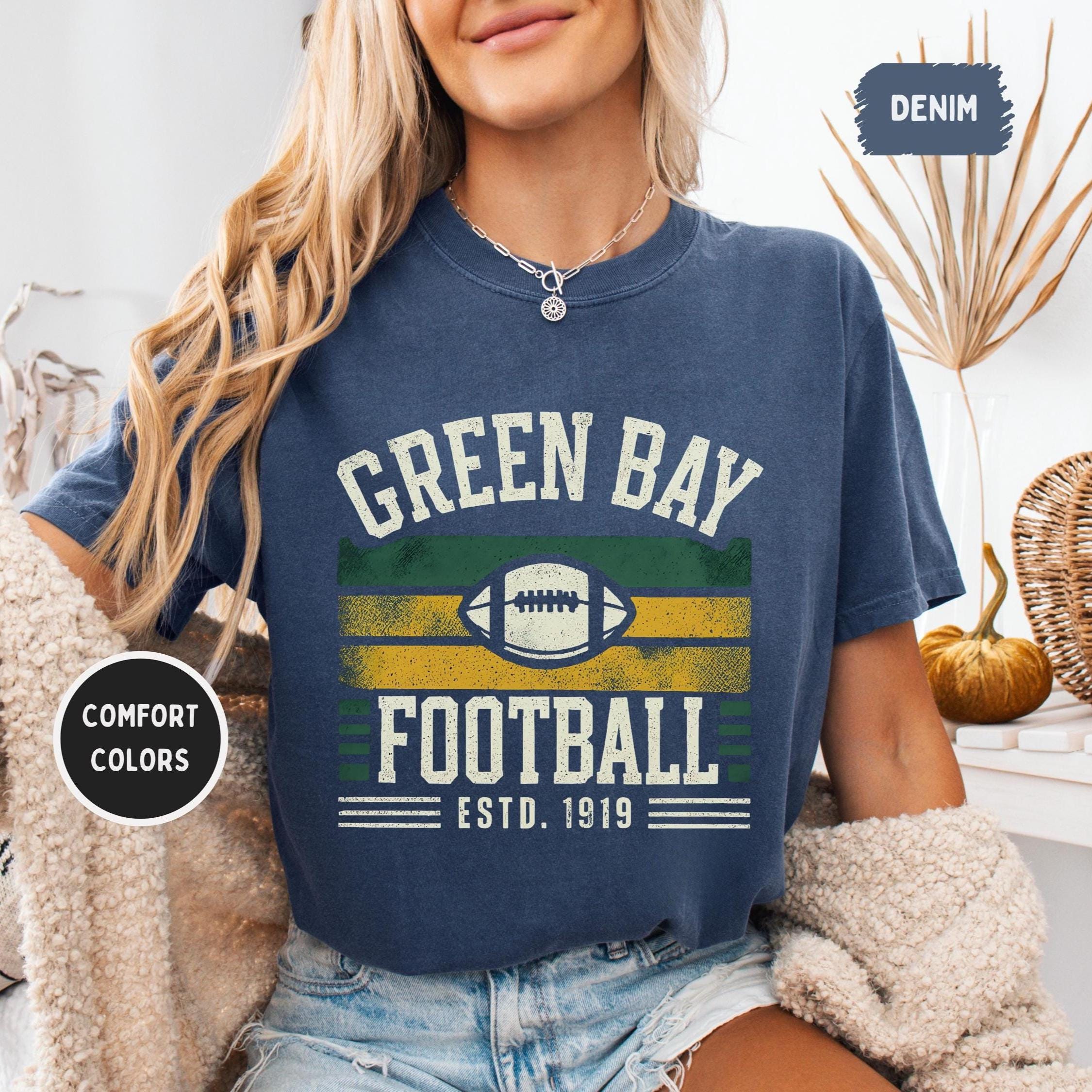 Vintage Green Bay Football Comfort Colors T-shirt, Wisconsin